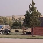 Camping cabin at Belvidere East Exit 170 KOA in Midland South Dakota