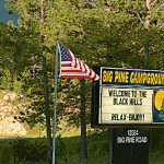 Big Pine Campground in Custer South Dakota offers tent camping, RV sites and cabin rentals