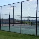 Tennis court at Elkhorn Ridge Resort in Spearfish South Dakota