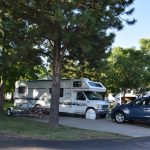 RV campsite at Hart Ranch Camping Resort Club in Rapid City SD