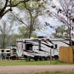 RVs at Hidden Lake Campground in Hot Springs South Dakota