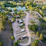 Hidden Lake Campground and Resort aerial (Hot Springs SD)