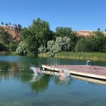 Hidden Lake Campground and Resort swim in Hot Springs SD