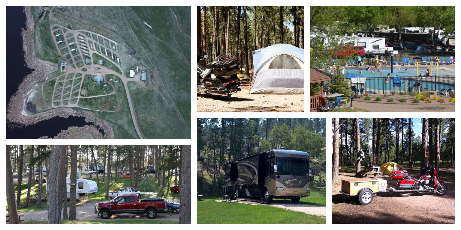 A variety of camping options across South Dakota