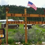 No Name City Luxury Cabins & RV in Sturgis SD entrance sign