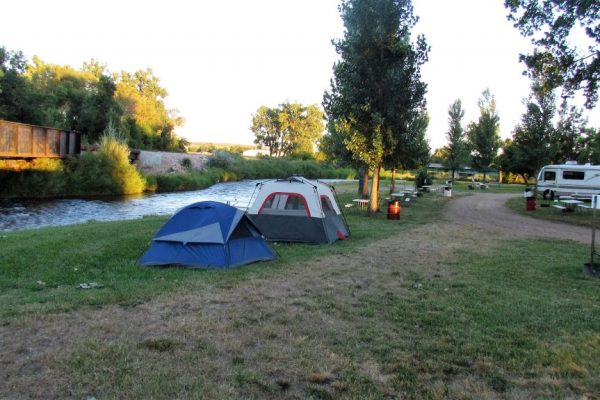 Wyatt's Hideaway Campground in Belle Fourche South Dakota - tent camping